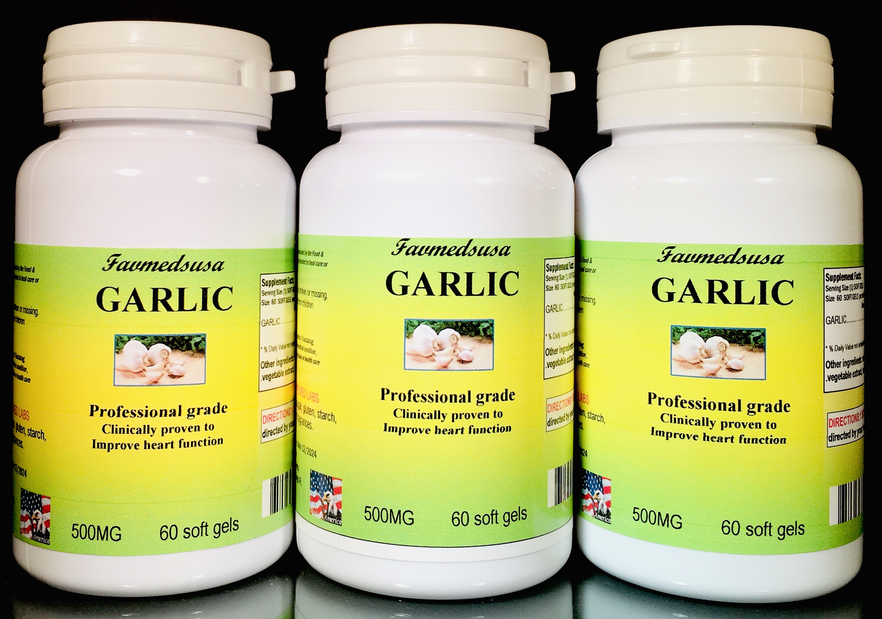 Garlic 500mg - 180 (3x60) soft gels